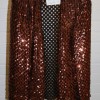 Copper sequinned jacket